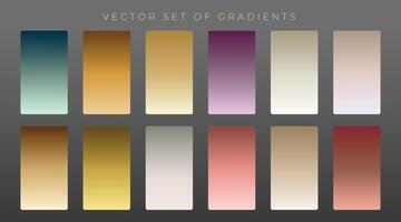 collection of premium vintage gradients vector