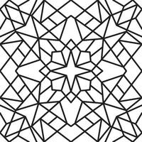 seamless, endless geometric monochrome ornament. Eastern lattice for the interior of the mosque. Muslim ornament, sandblasting, plotting and laser cutting vector