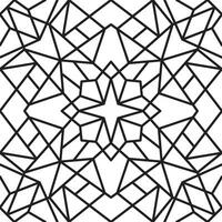 seamless, endless geometric monochrome ornament. Eastern lattice for the interior of the mosque. Muslim ornament, sandblasting, plotting and laser cutting vector