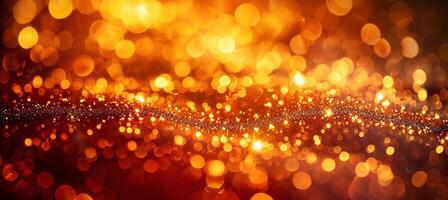 Abstract gradient bokeh yellow, orange, red lights on defocused background for stunning visuals photo