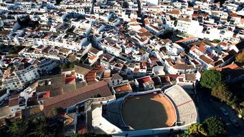 mijas pueblo blanco montaña pueblo en málaga, Andalucía, España - aéreo 4k video
