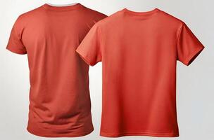 Blank T Shirt Front and Back photo