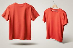 Blank T Shirt Front and Back photo