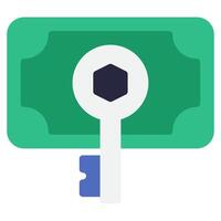cripto llave icono para web, aplicación, infografía, etc vector