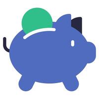 Piggy Peek icon for web, app, infographic, etc vector