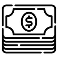 Banknote icon for web, app, infographic, etc vector