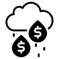 Money Rain icon for web, app, infographic, etc vector