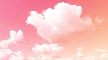 rosa bakgrund, rosa himmel moln, pastell bakgrund video