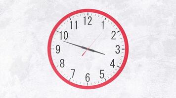 Clock timelapse white background video