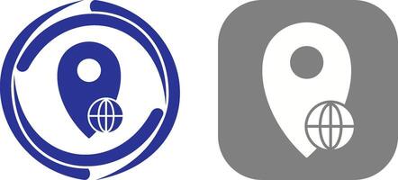 Global Locations Icon Design vector