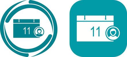 Unique Event Management Icon Design vector