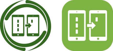 Unique Data Transfer Icon Design vector