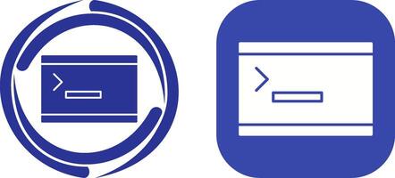 Unique Console Icon Design vector