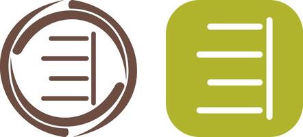 Unique Right Align Icon Design vector
