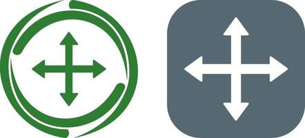 Unique Move Icon Design vector