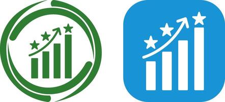 Unique Reputation Management Icon Design vector