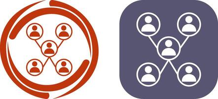 Unique Company Network Icon Design vector