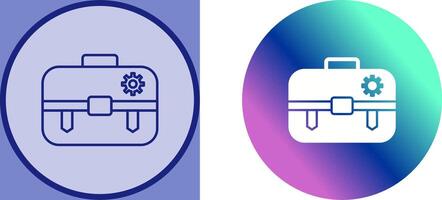 Unique Portfolio Management Icon Design vector