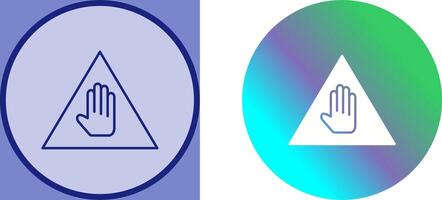 Unique Warning Icon Design vector