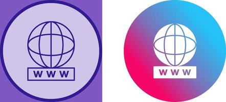 Unique World Wide Web Icon Design vector