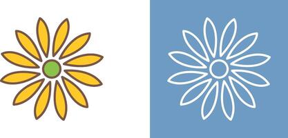 Unique Flower Icon Design vector