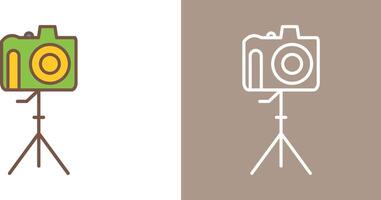 Unique Camera on Stand Icon Design vector