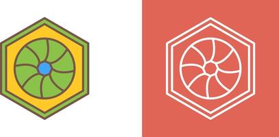 Unique Hexagonal Diaphram Icon Design vector