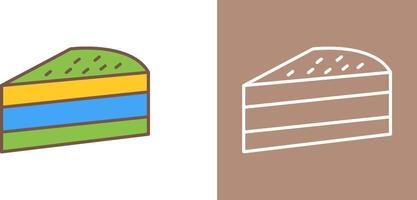 Cake Slice Icon Design vector