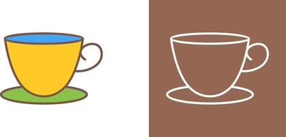 Tea Cup Icon Design vector