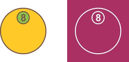 Unique Eight Ball Icon Design vector