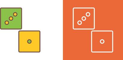 Unique Dice Icon Design vector