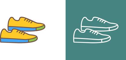 zapatillas icono diseño vector