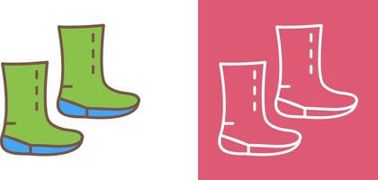 único botas icono diseño vector