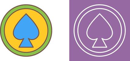 Unique Spade Icon Design vector