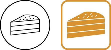 Cake Slice Icon Design vector