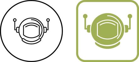 Astronaut Helmate Icon Design vector