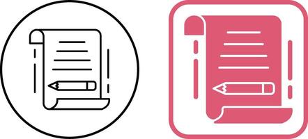Write Icon Design vector
