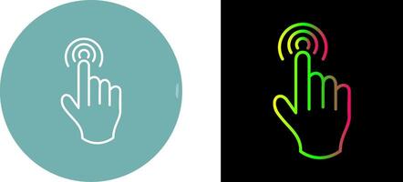Danger of Hand Press Icon Design vector