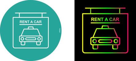 Rent a Car Icon Design vector