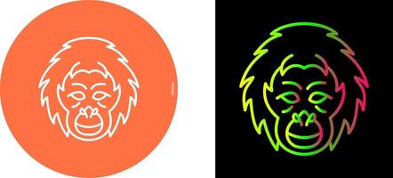 Orangutan Icon Design vector