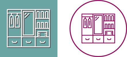 Wardrobe Icon Design vector