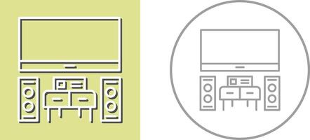 Home Theater Icon Design vector