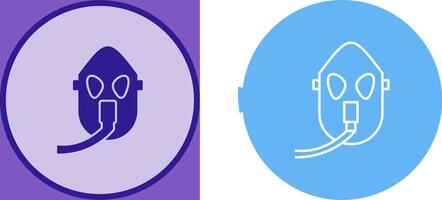 Unique Oxygen Mask Icon Design vector