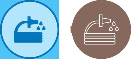 Unique Water Hose Icon Design vector