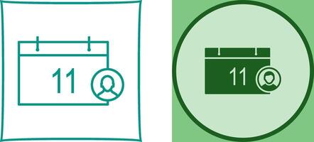 Unique Event Management Icon Design vector