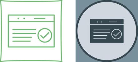 Unique QC Passed Icon Design vector
