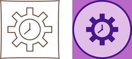 Unique Time Optimization Icon Design vector
