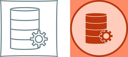 Unique Database Management Icon Design vector