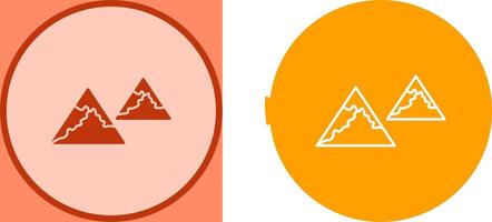 Unique Mountains Icon Design vector