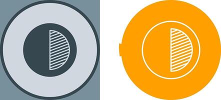 Unique Contrast Icon Design vector